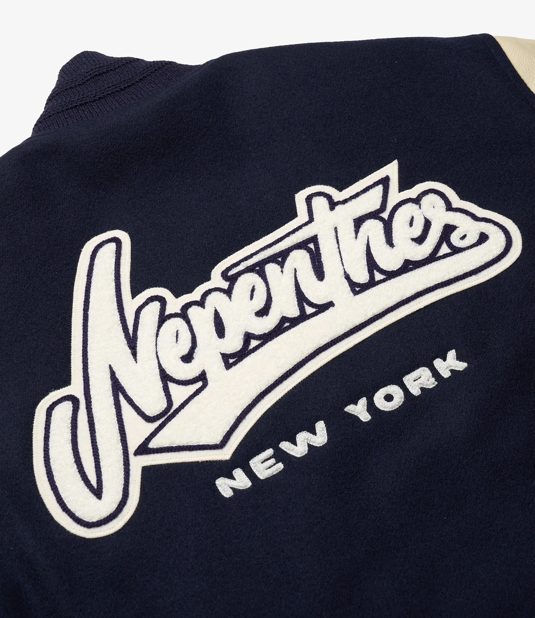 GDP x Golden Bear Varsity Jacket - Navy/Cream