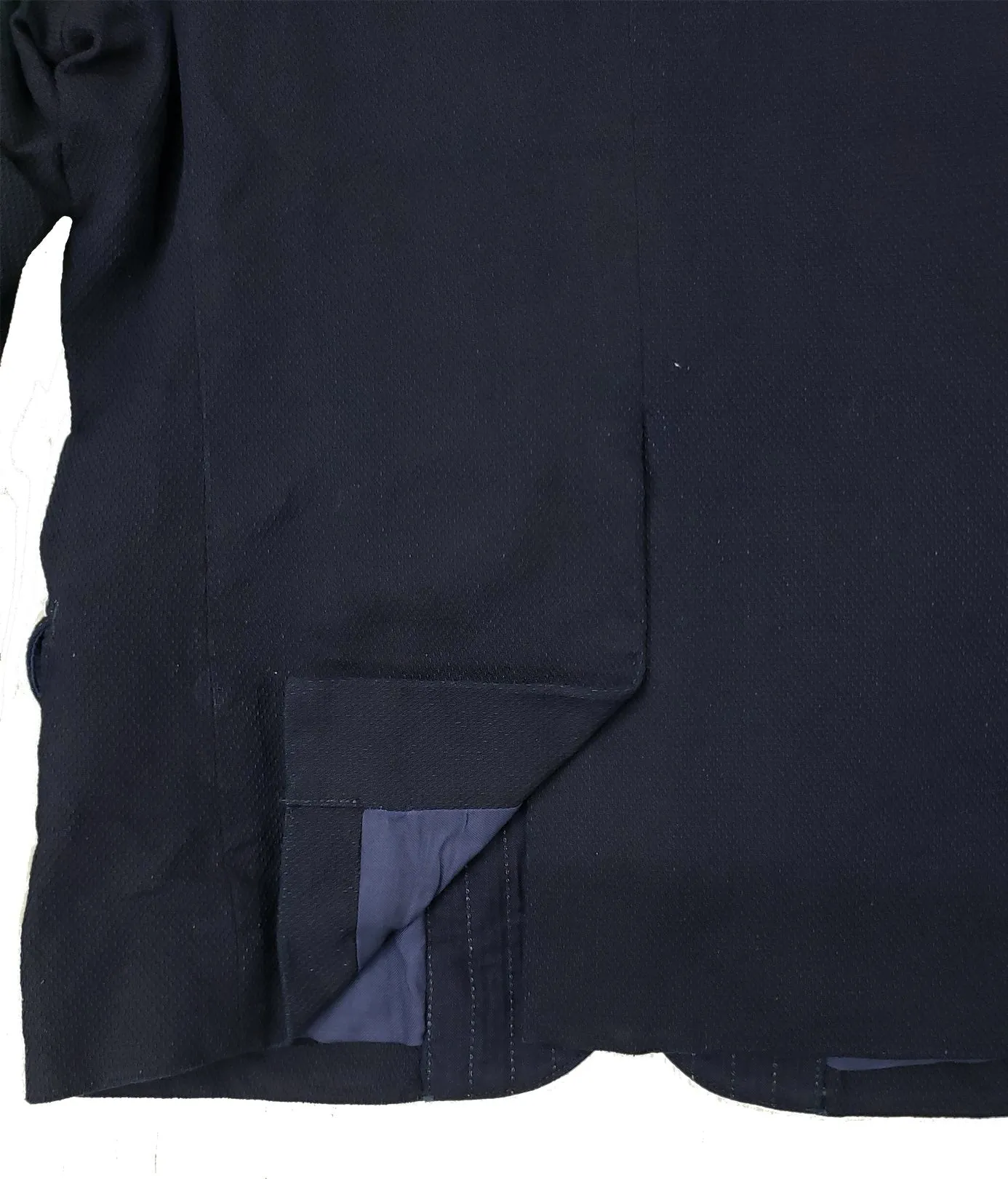 Graph Zero Deep Indigo Sashiko Tailored Jacket
