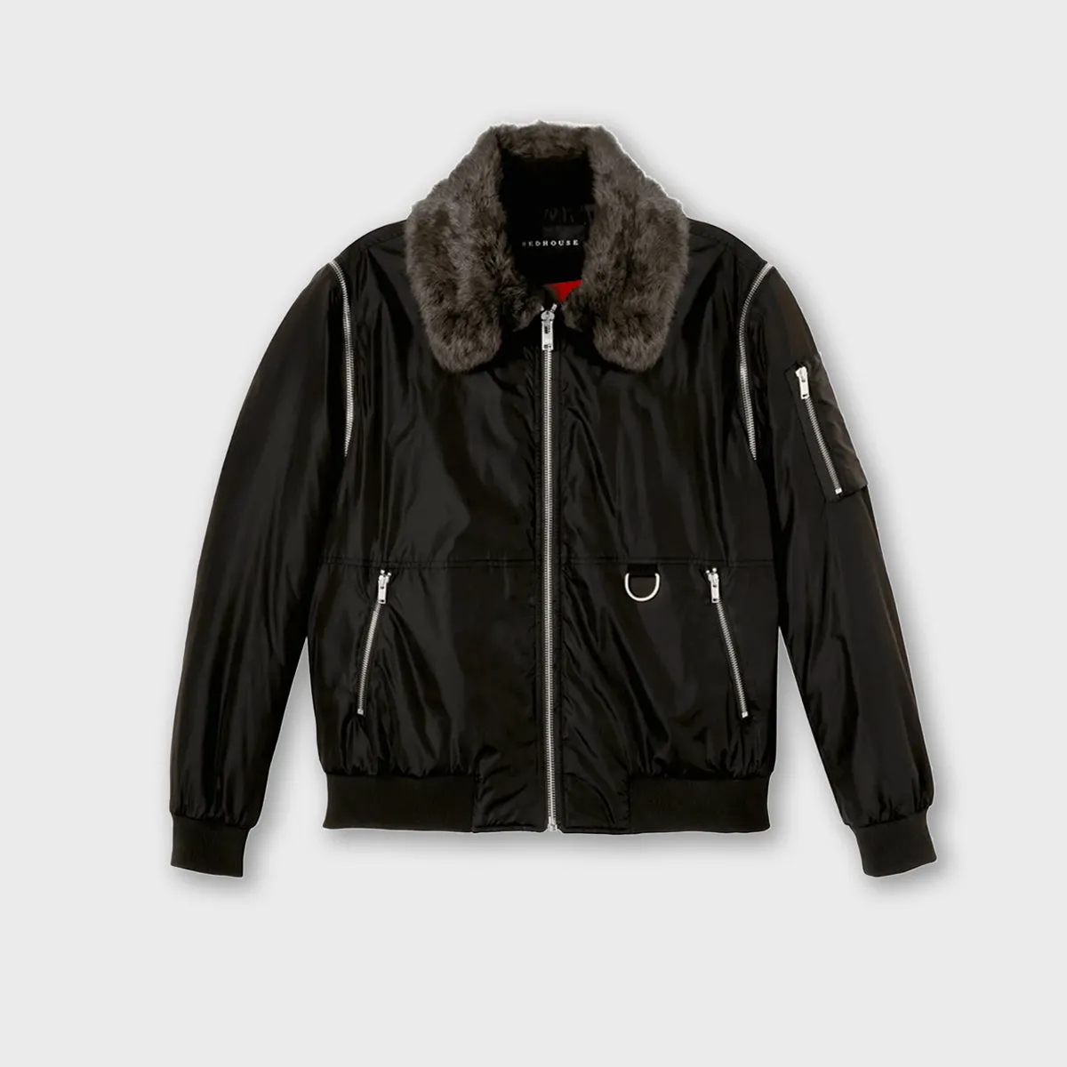 ЯH ZIPPER BOMBER JACKET
