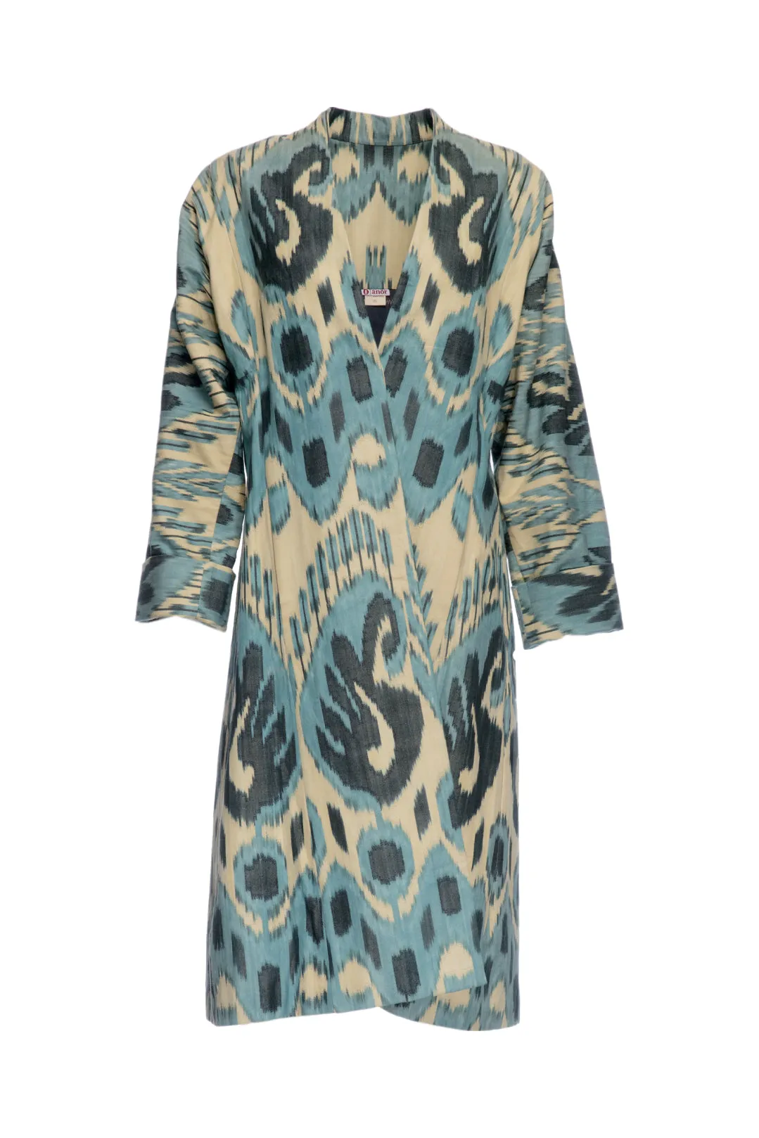 Handwoven Cotton Ikat Chapan - Blues