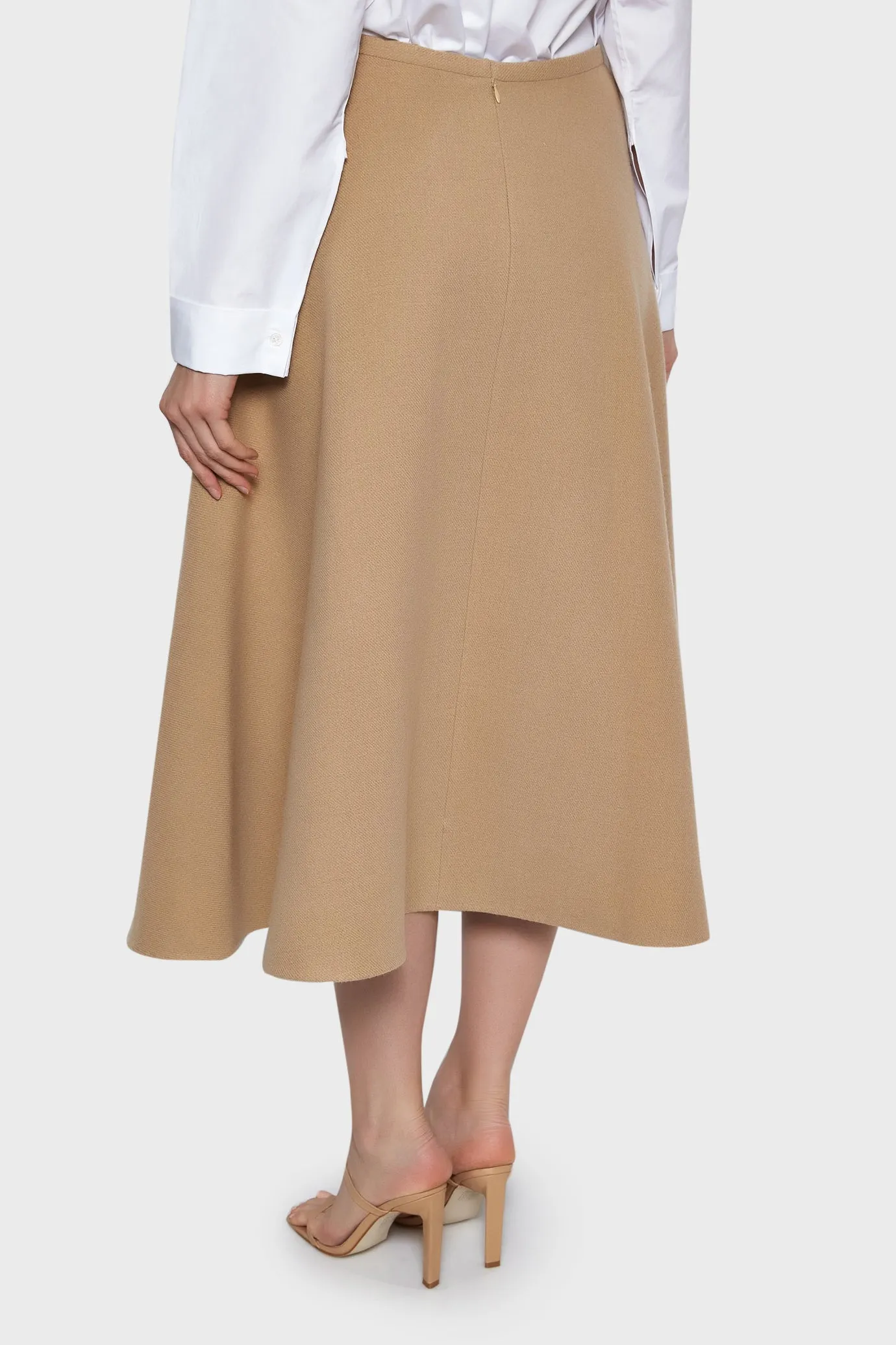 Hetty Pleated Half-Circle Skirt
