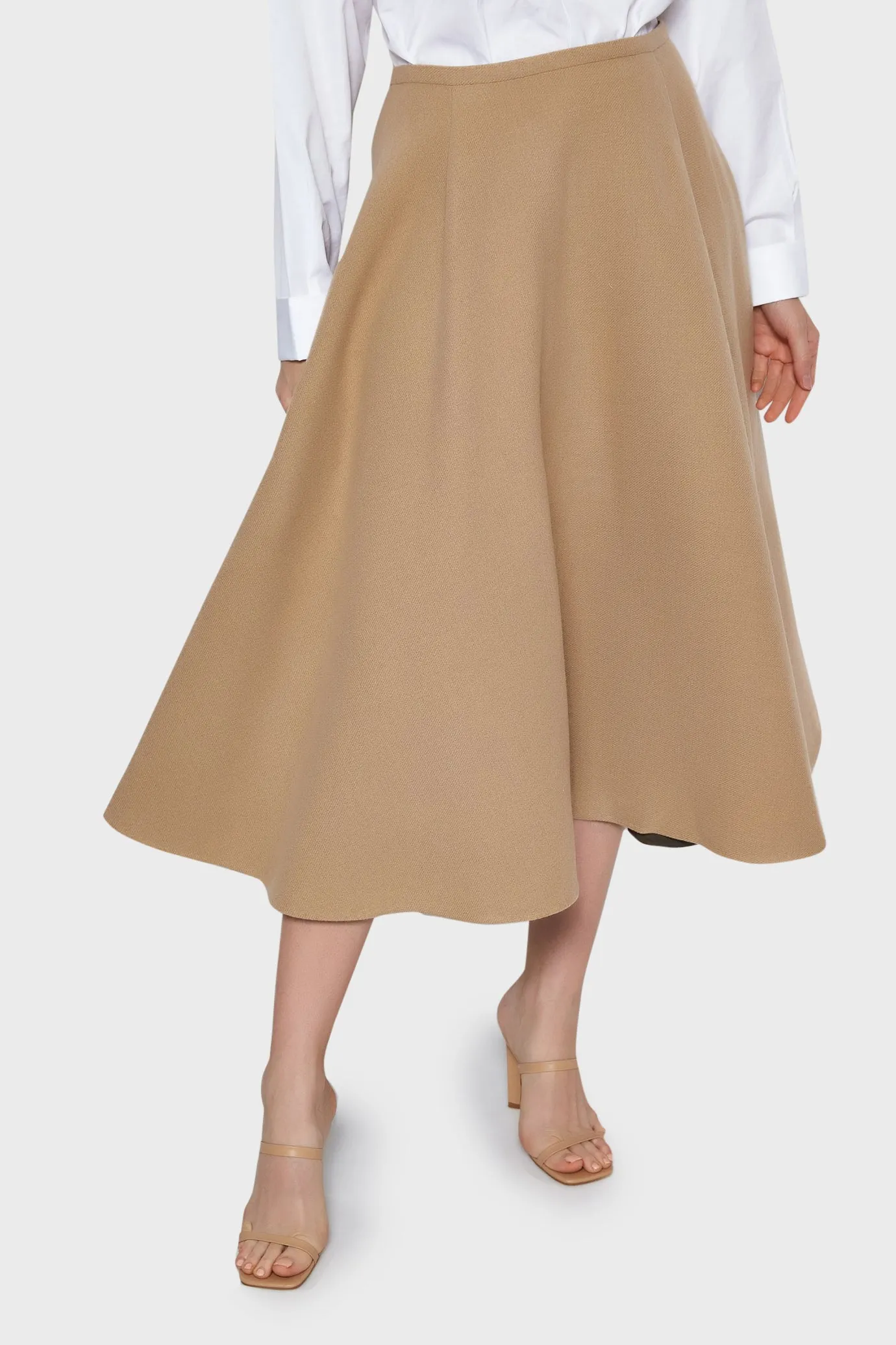 Hetty Pleated Half-Circle Skirt