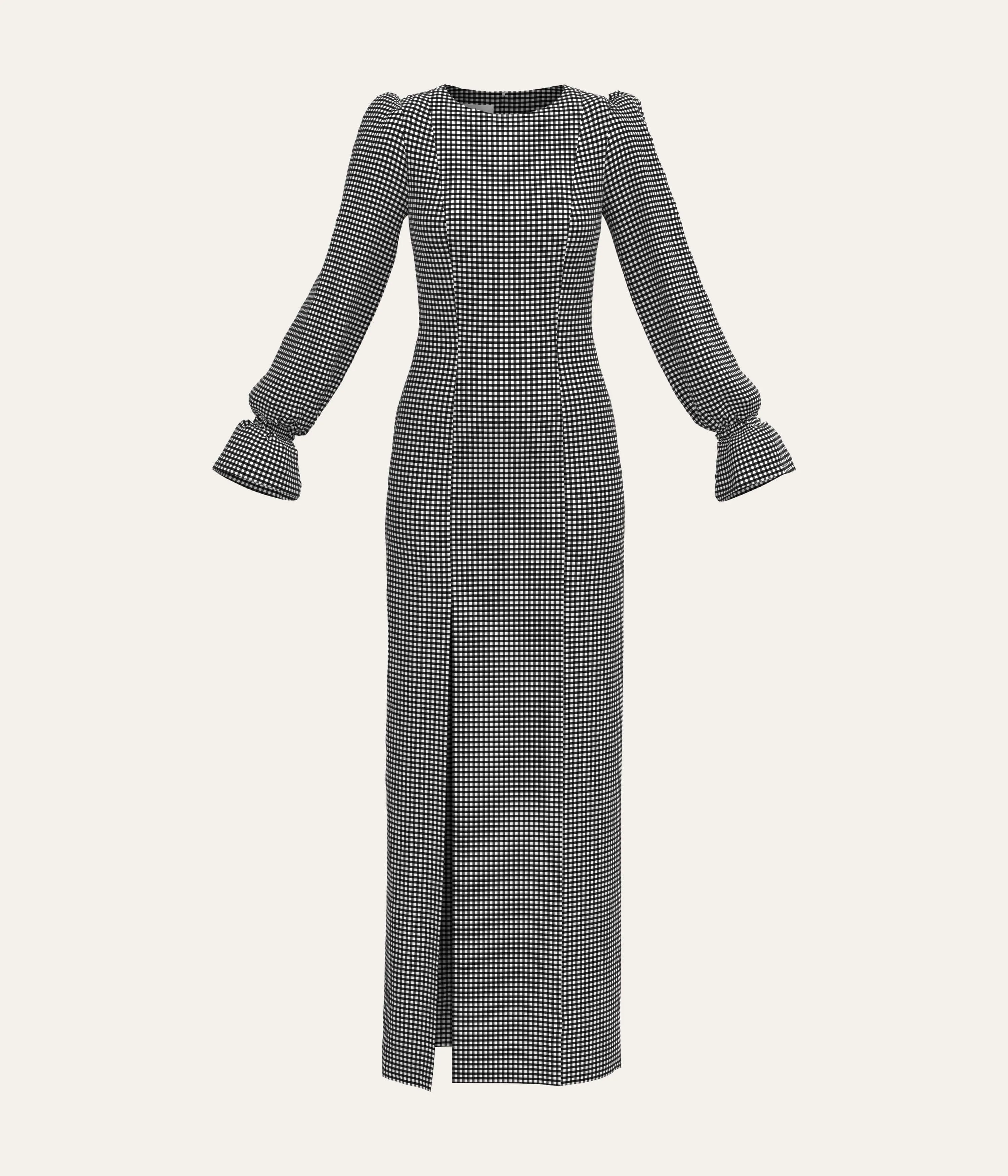 High Neck Maxi Dress