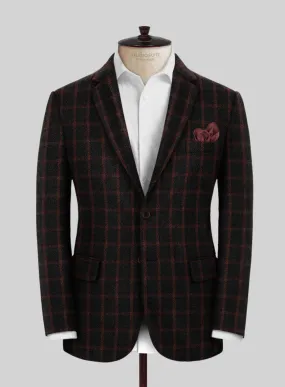Highlander Heavy Black Check Tweed Jacket