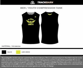 Hill-Country-Comets Mens Track Compression Tank ***UNIFORM