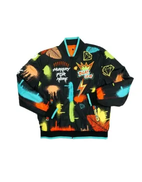 Hungry For More Stain Bomber Jacket