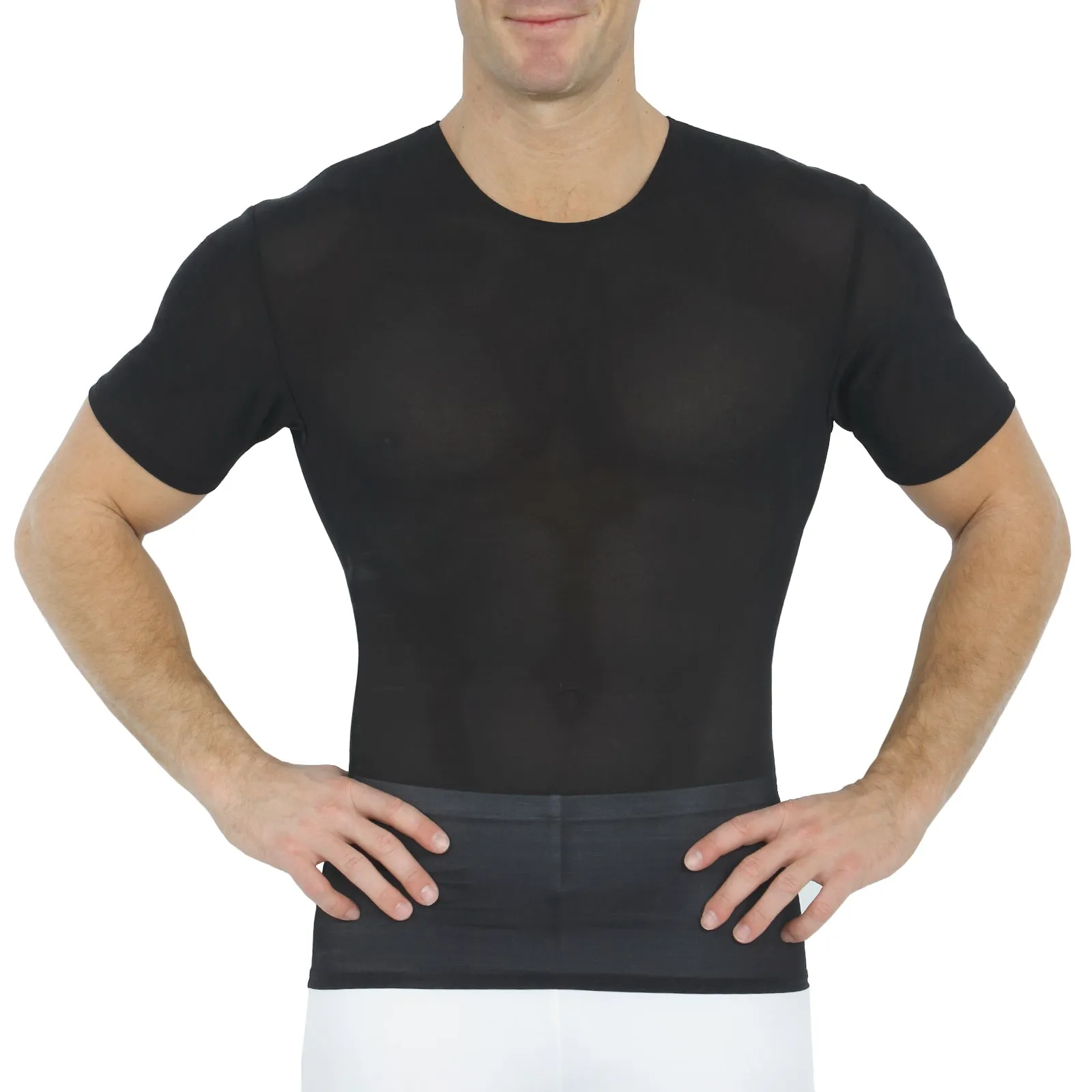 Insta Slim Power Mesh Compression Crew Neck 180TS0001 by InstantFigure - InstaSlim - InstantRecoveryMD