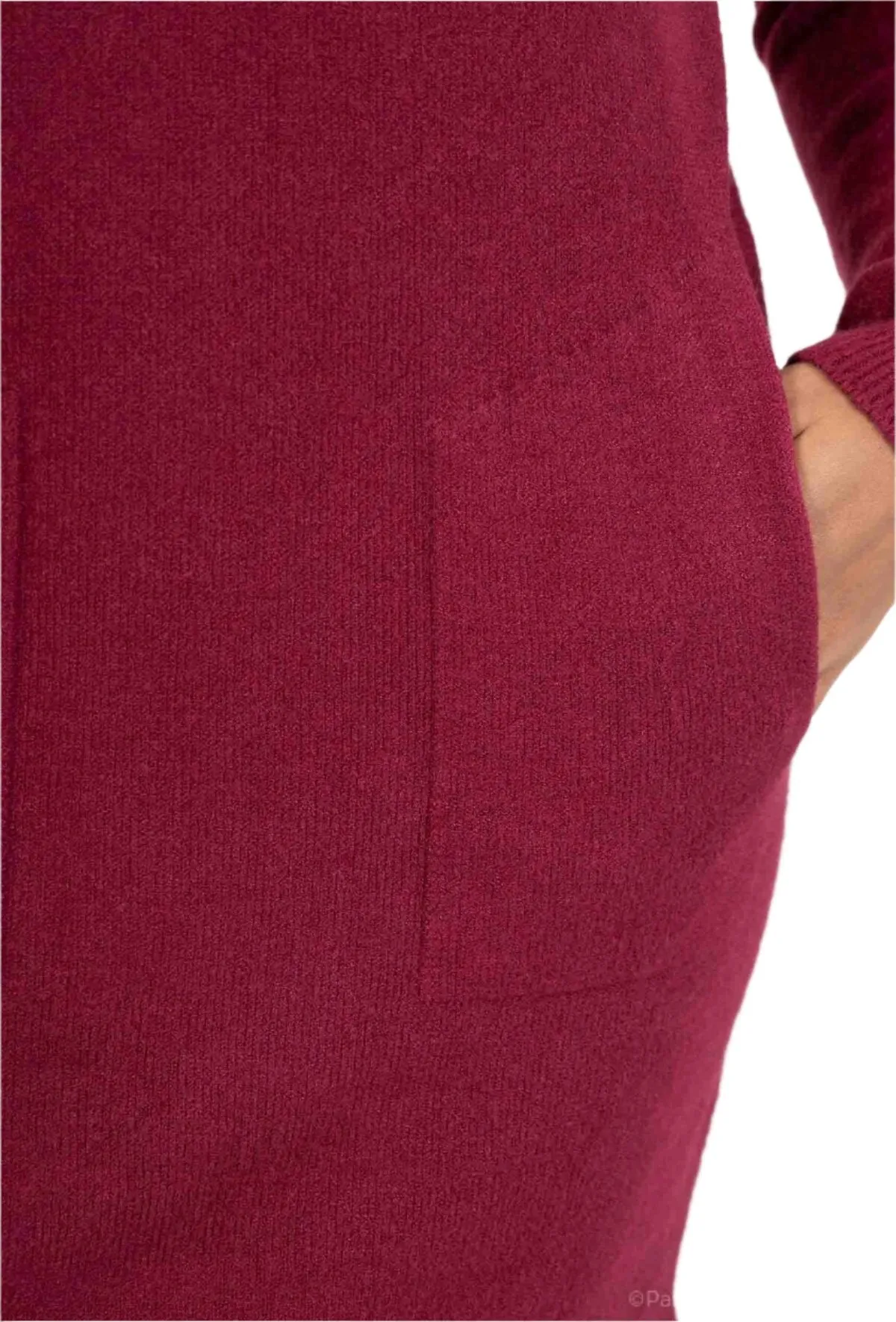 Italian Sweater Dress With Round Neck One Size
