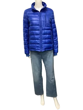 J Crew Puffer Coat Blue Size: M