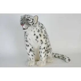 Leopard, Snow, Life Size, Sitting 37" H, Endangered Animal