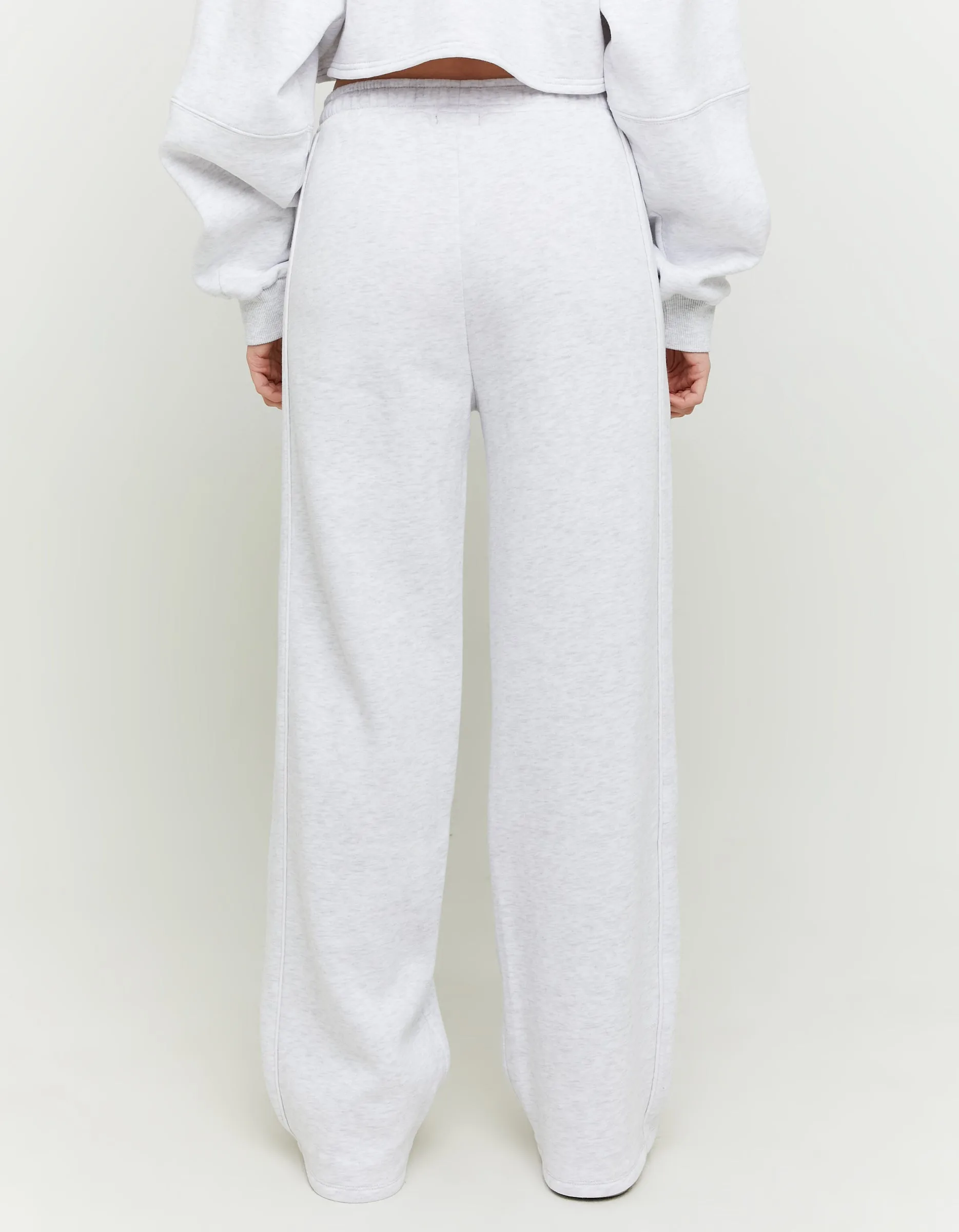 Light Grey Wide Leg Joggers