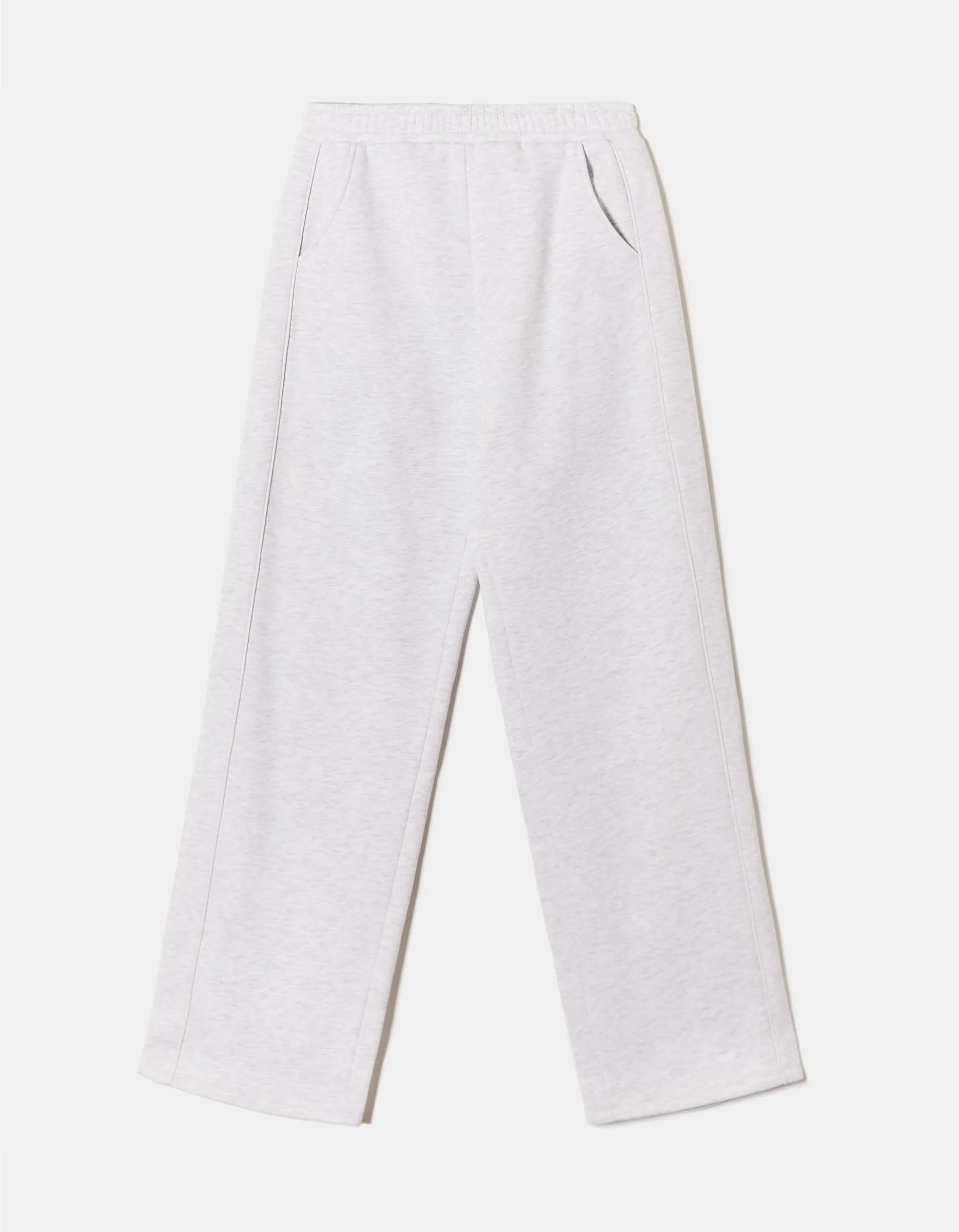 Light Grey Wide Leg Joggers