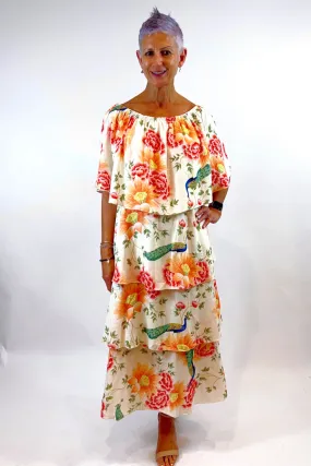 Linda Linen Tiered Dress