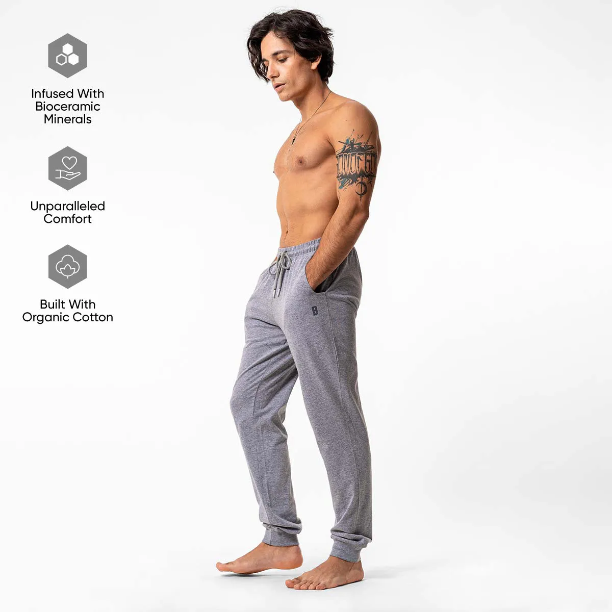 Lounge Life Joggers - Grey Melange