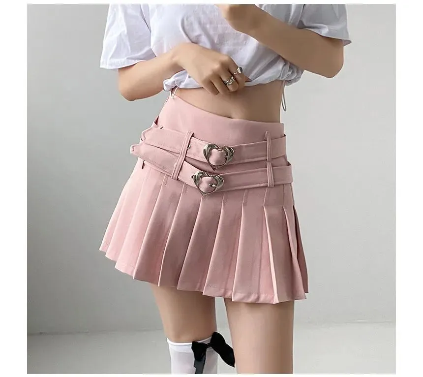 Luvie Pleated Mini Skirt