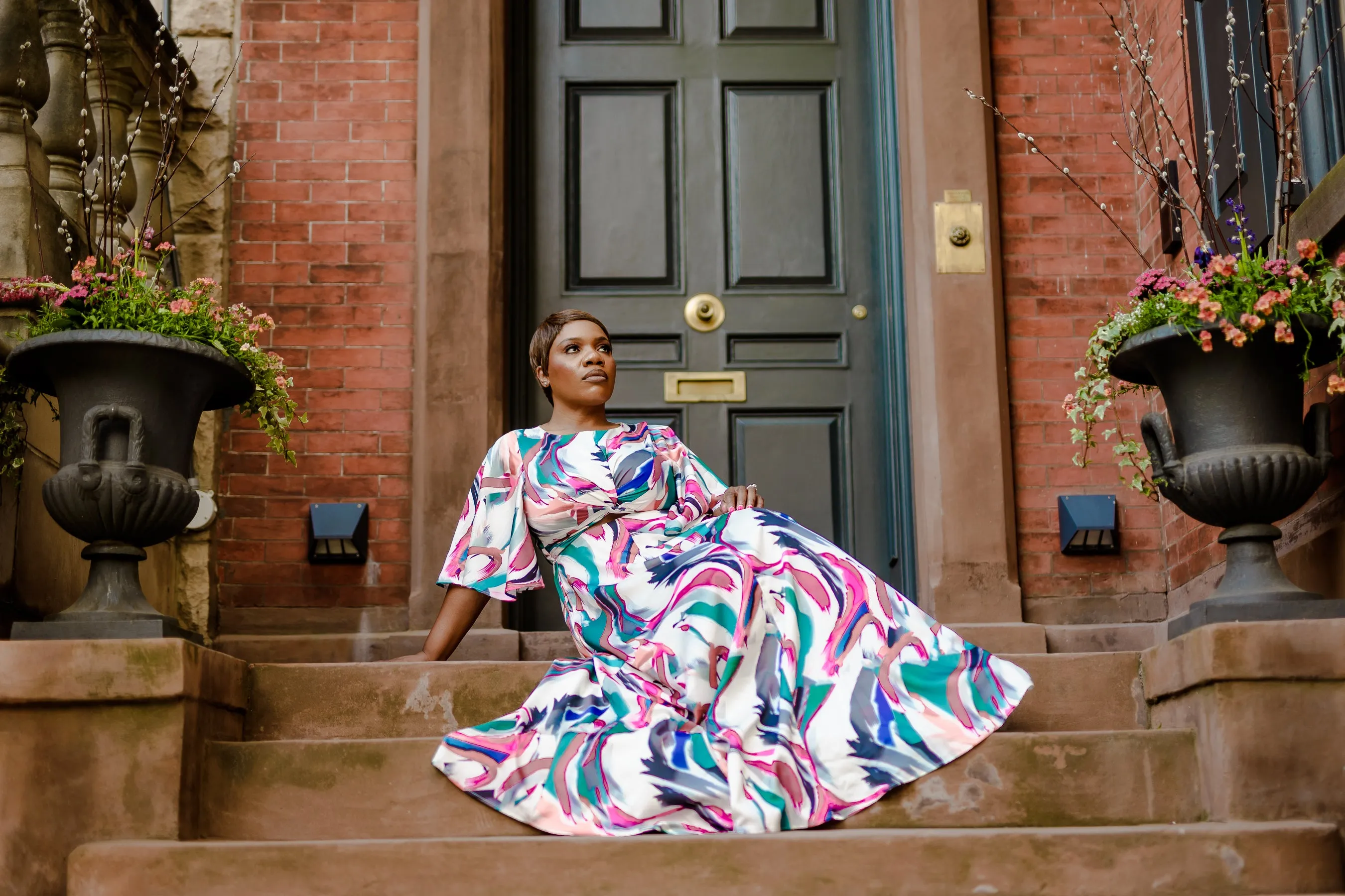 Luxe Attraction | Twist Front Maxi Dress