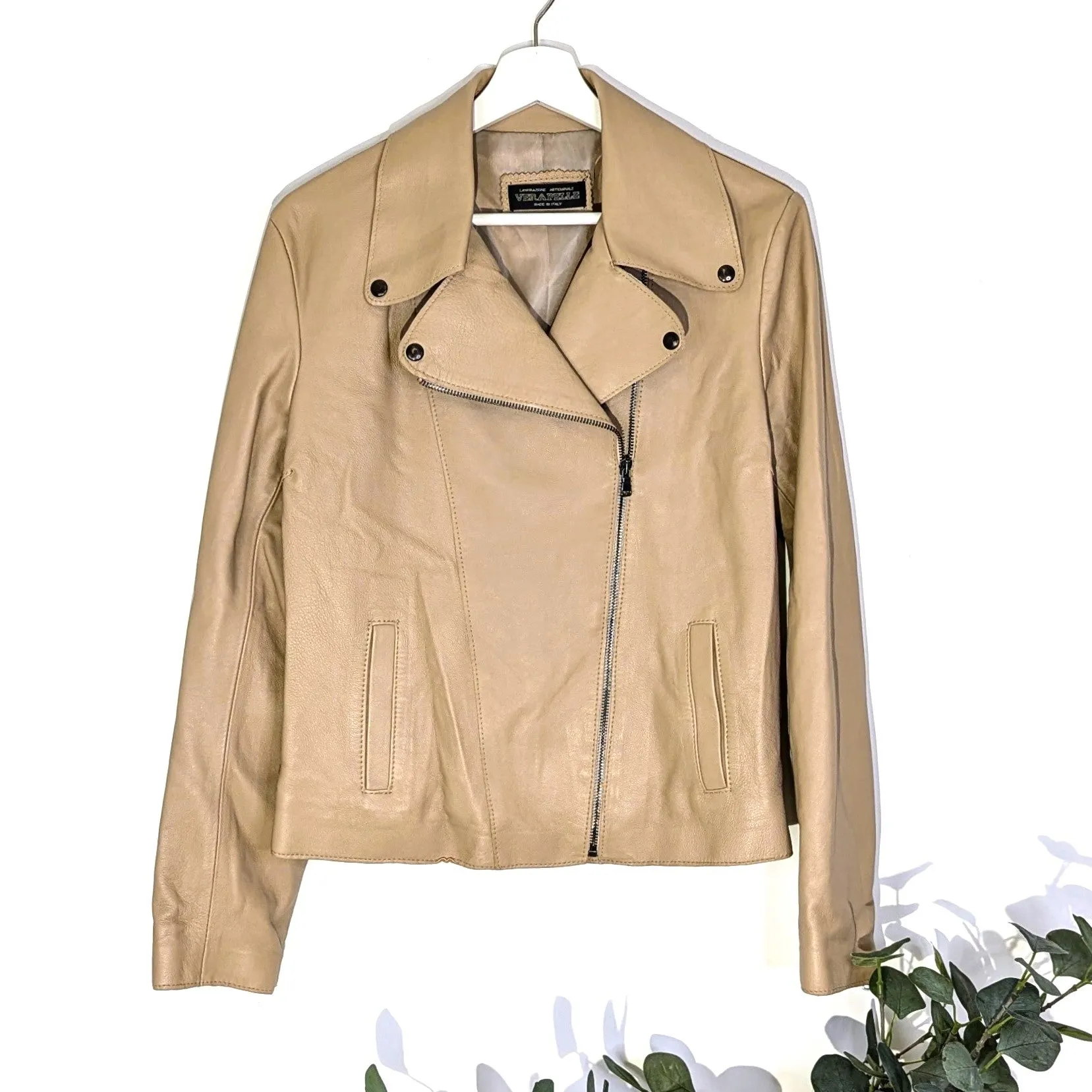 Luxury Italian leather classic jacket