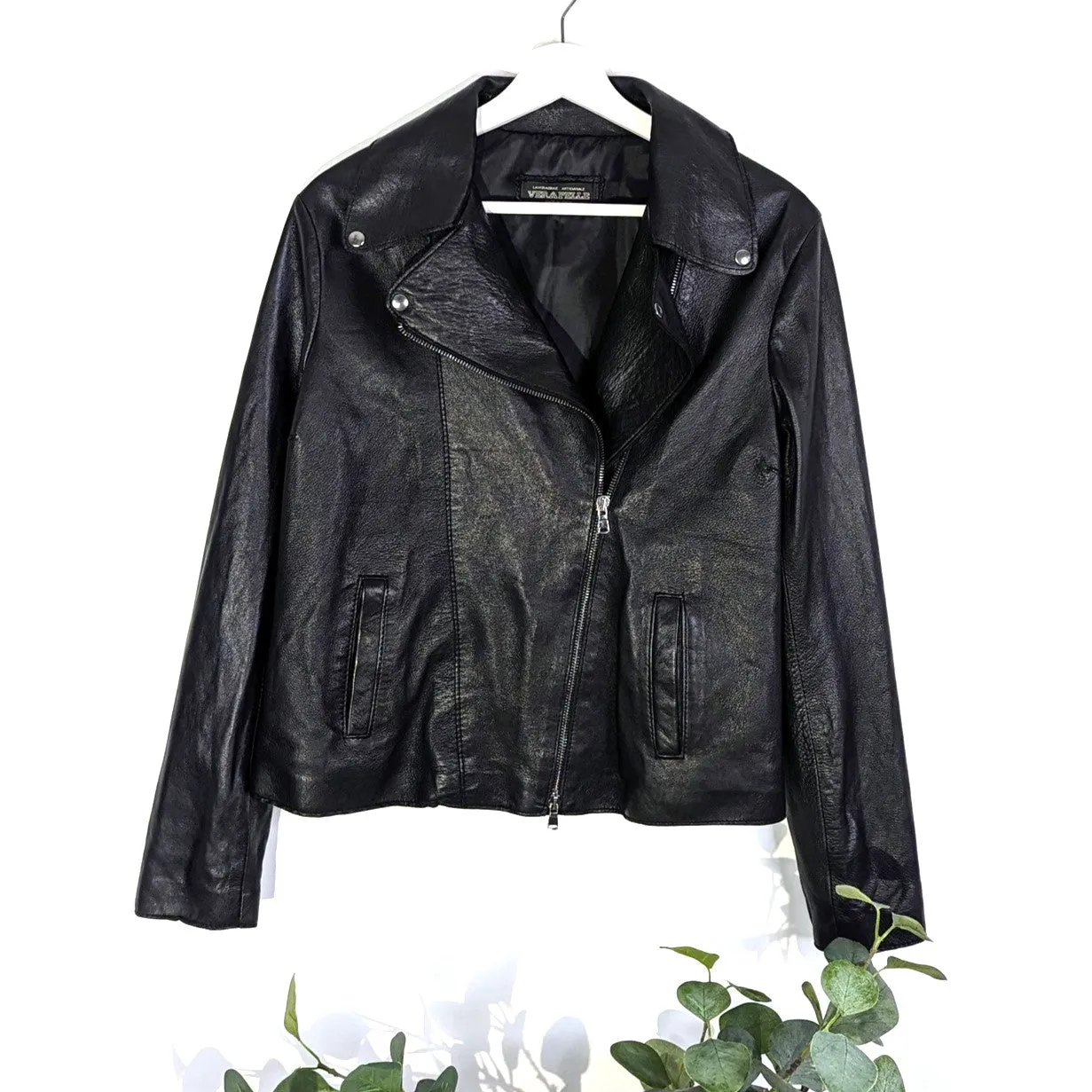 Luxury Italian leather classic jacket