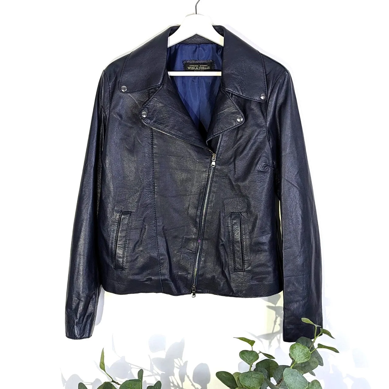 Luxury Italian leather classic jacket