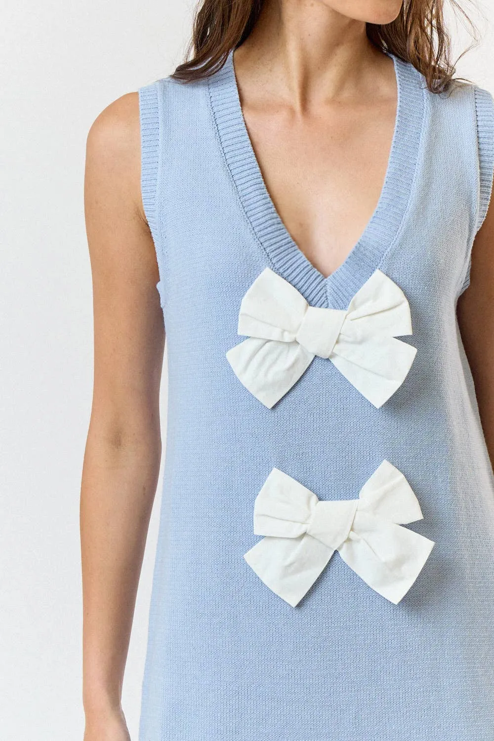 Lydia Double Bow Vest Dress