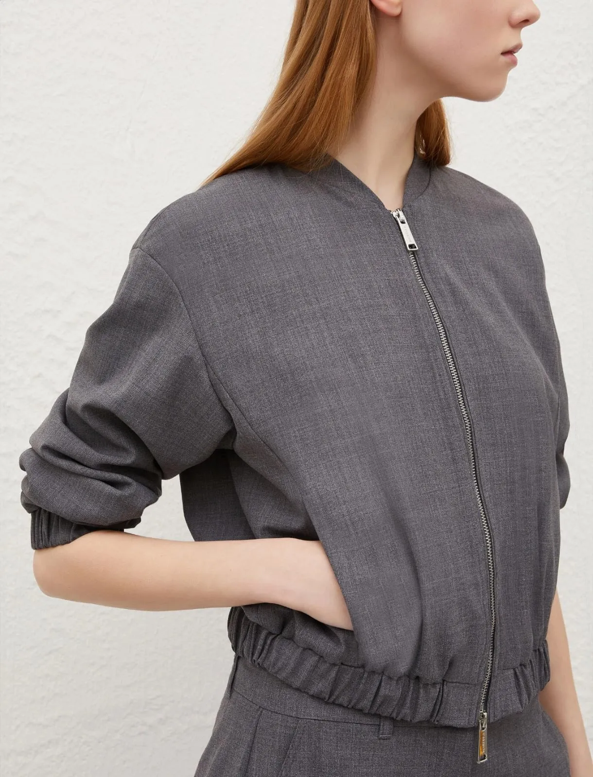 Marella Pleiadi Jacket in Melange Grey