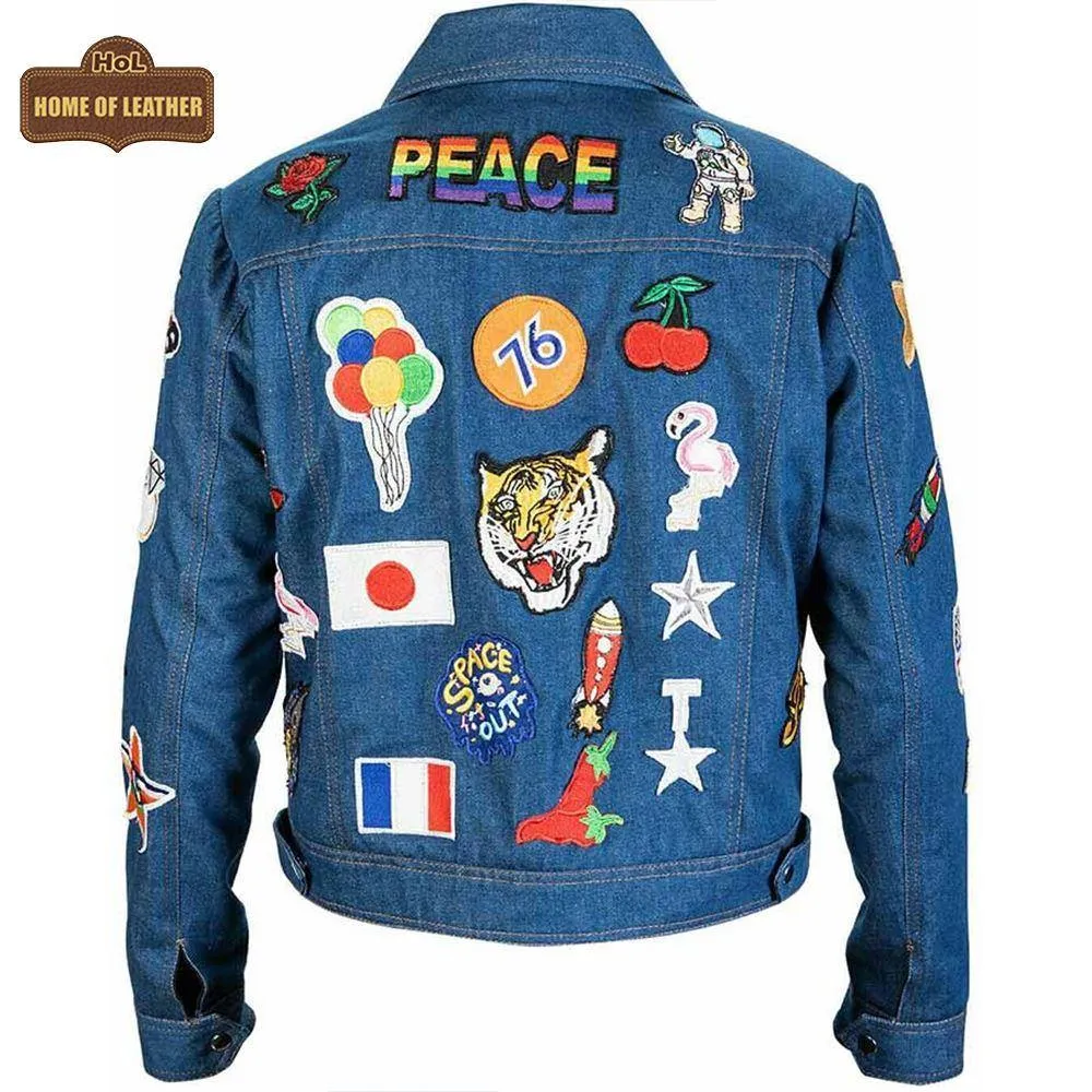 MDJ01 Taron Egerton Rocketman Elton John Fashion Denim Jacket