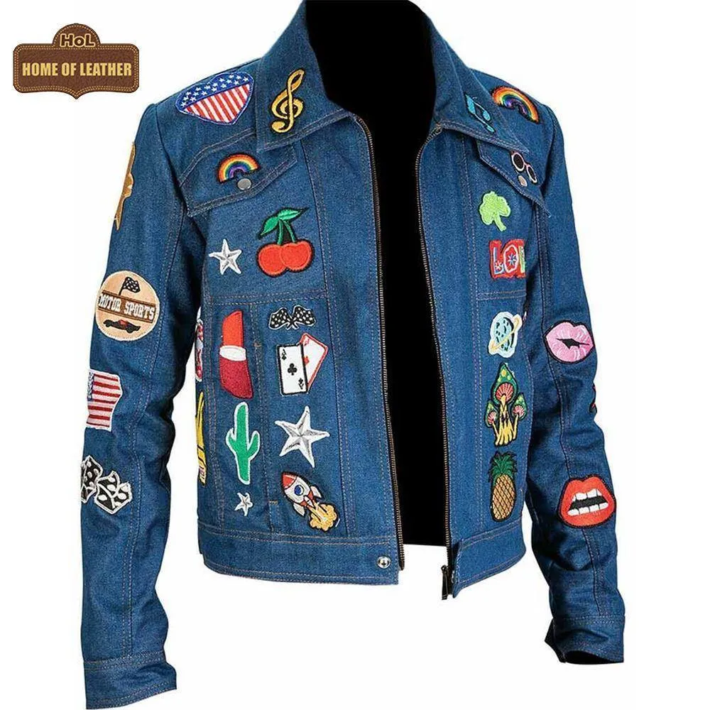 MDJ01 Taron Egerton Rocketman Elton John Fashion Denim Jacket