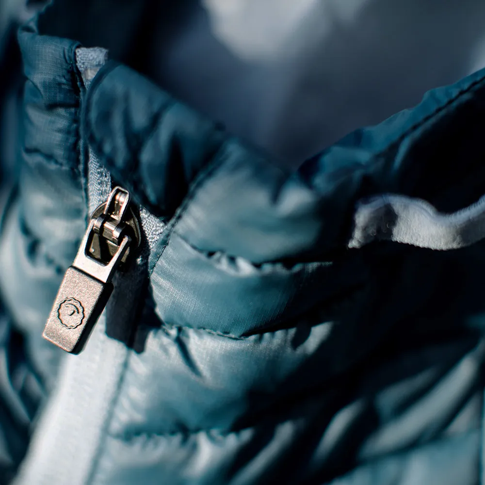 Mens Merino Wool Insulated Jacket (Petrol/Sky)