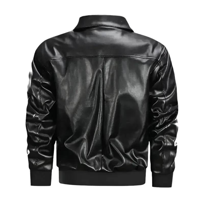 Men's Winter A2 Leather Aviator Jacket Retro US Air Force Bomber