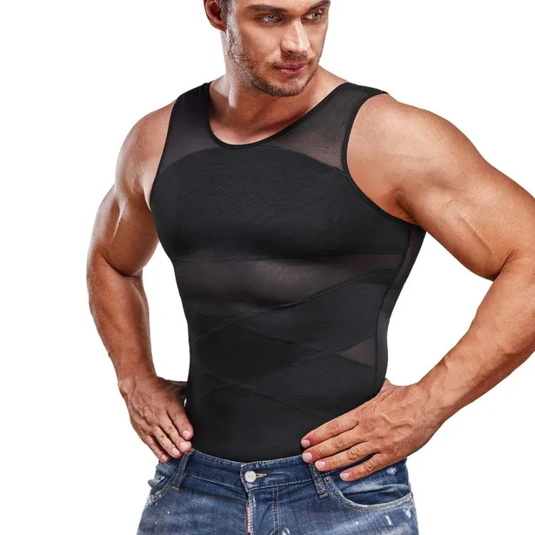 Mesh Slimming Compression Tank Top for Men