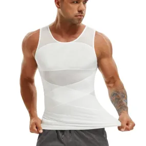 Mesh Slimming Compression Tank Top for Men