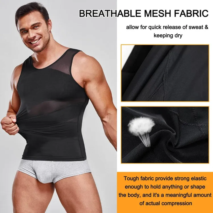 Mesh Slimming Compression Tank Top for Men