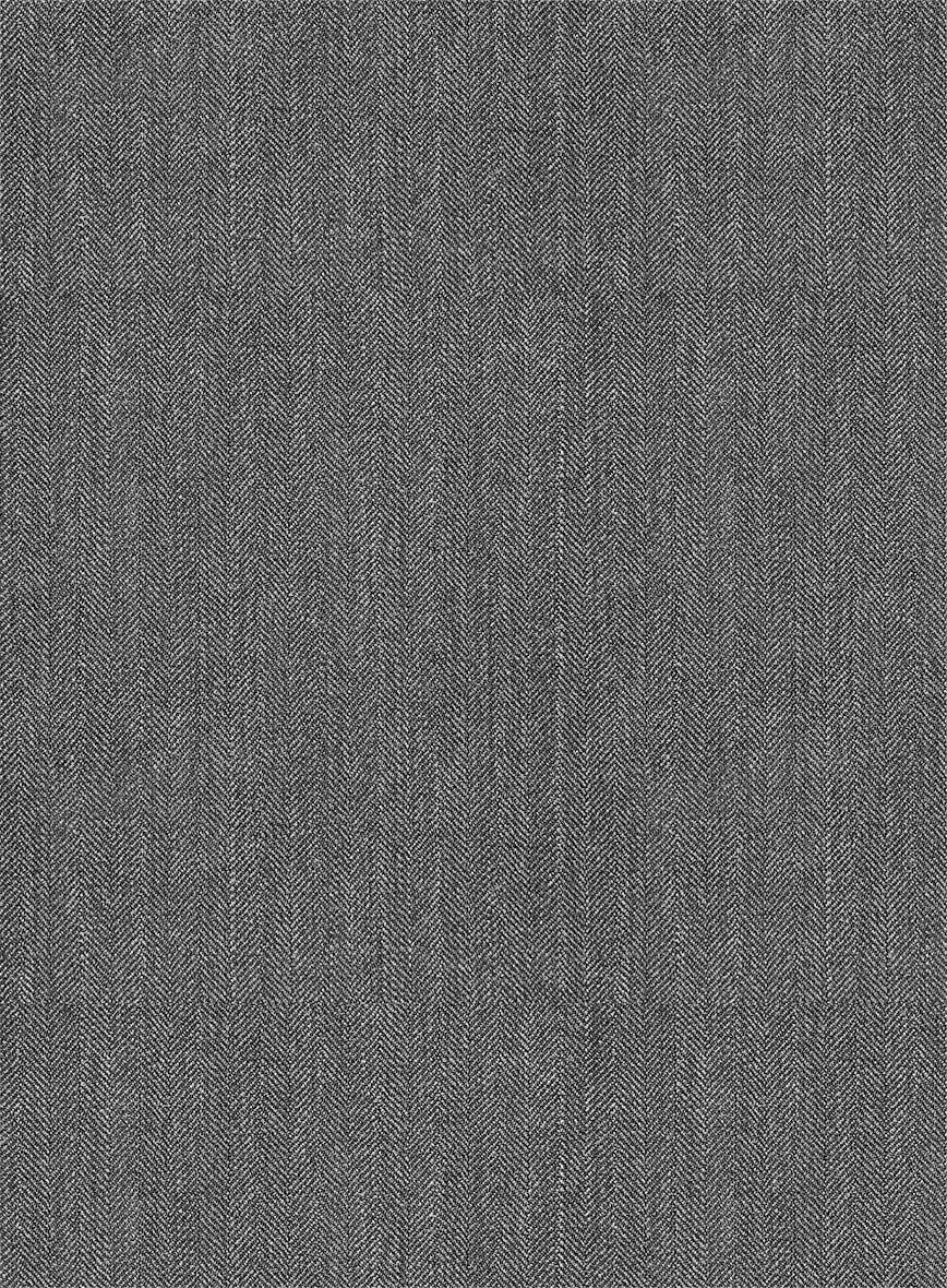 Napolean Gray Herringbone Wool Jacket