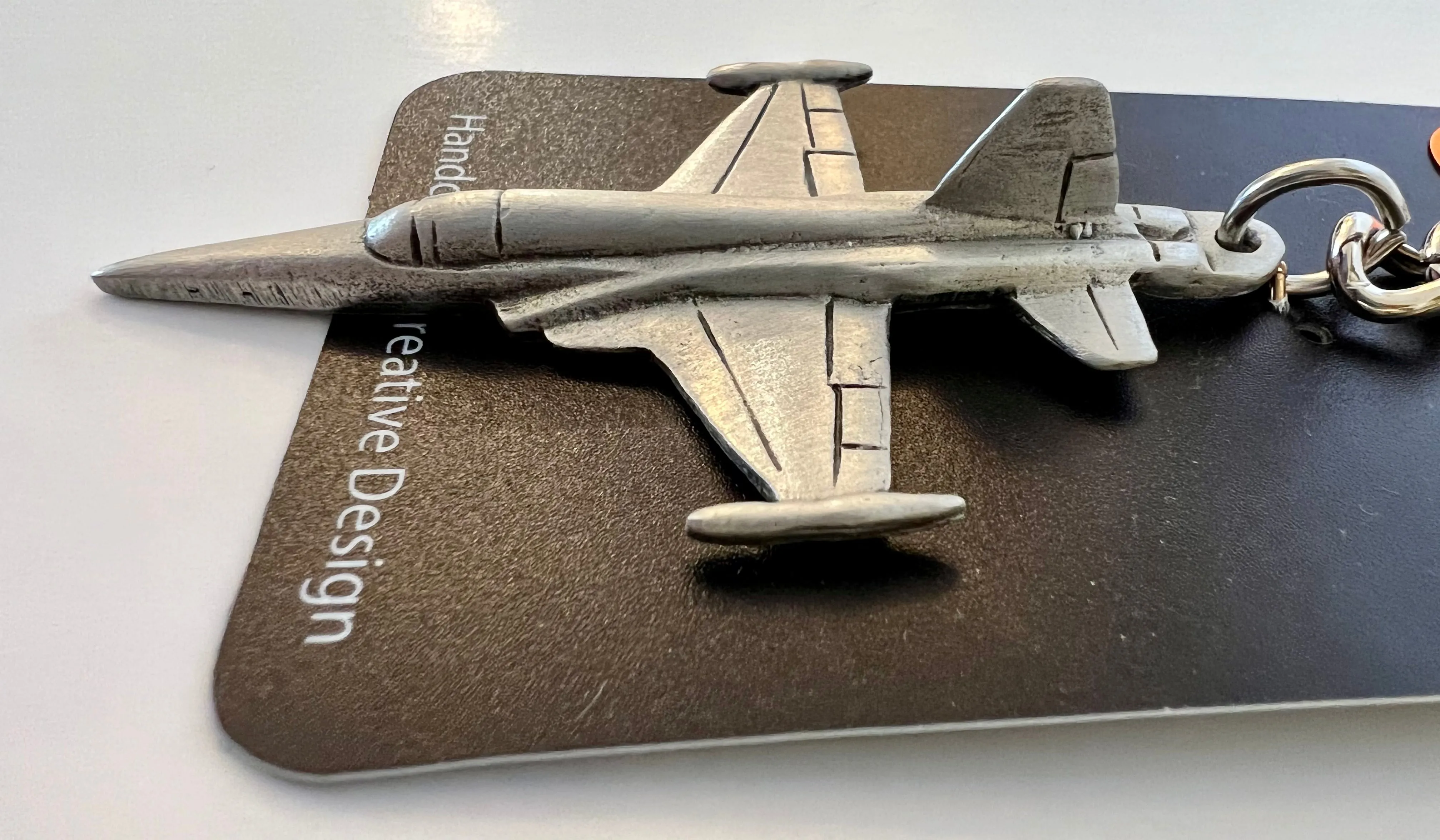 Northrop F-5 Tiger Pewter Airplane Keychain
