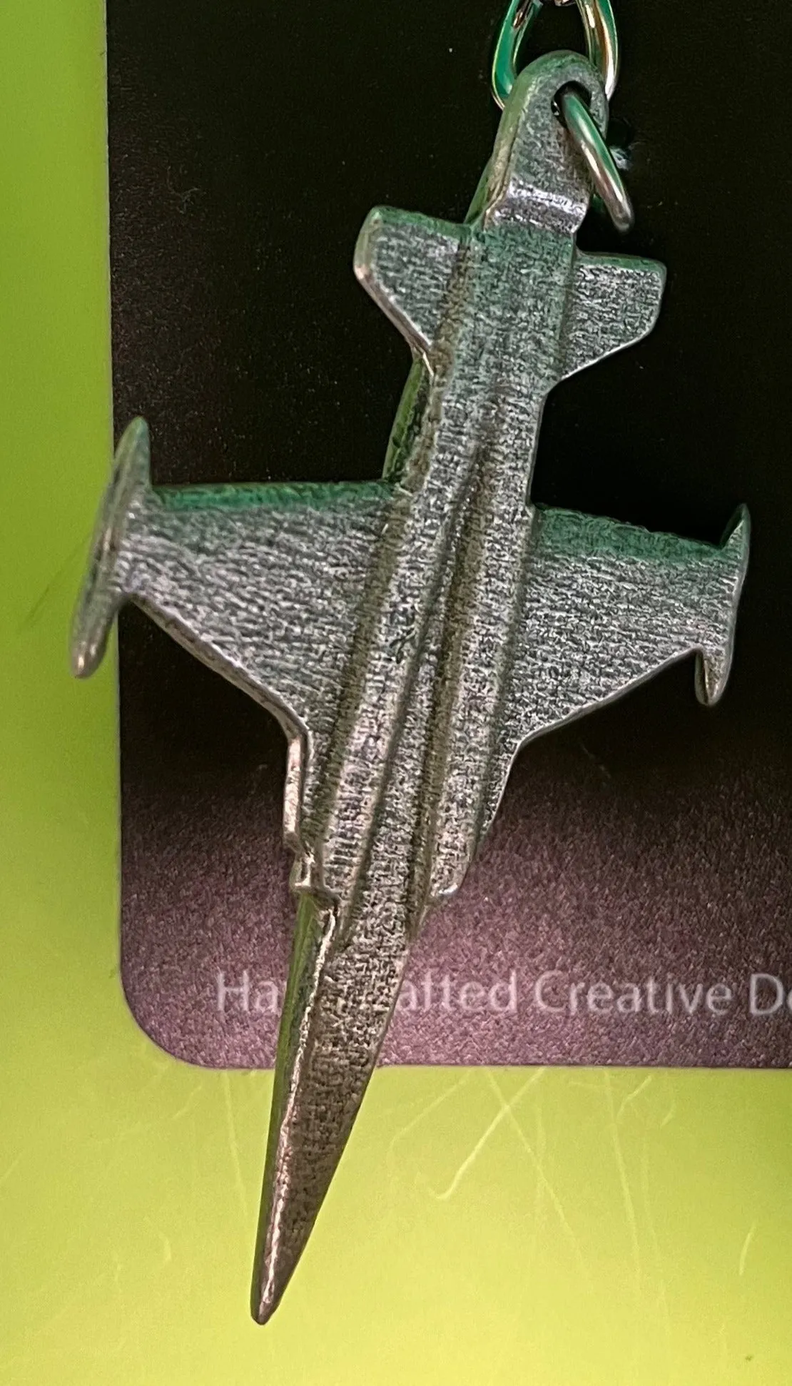Northrop F-5 Tiger Pewter Airplane Keychain