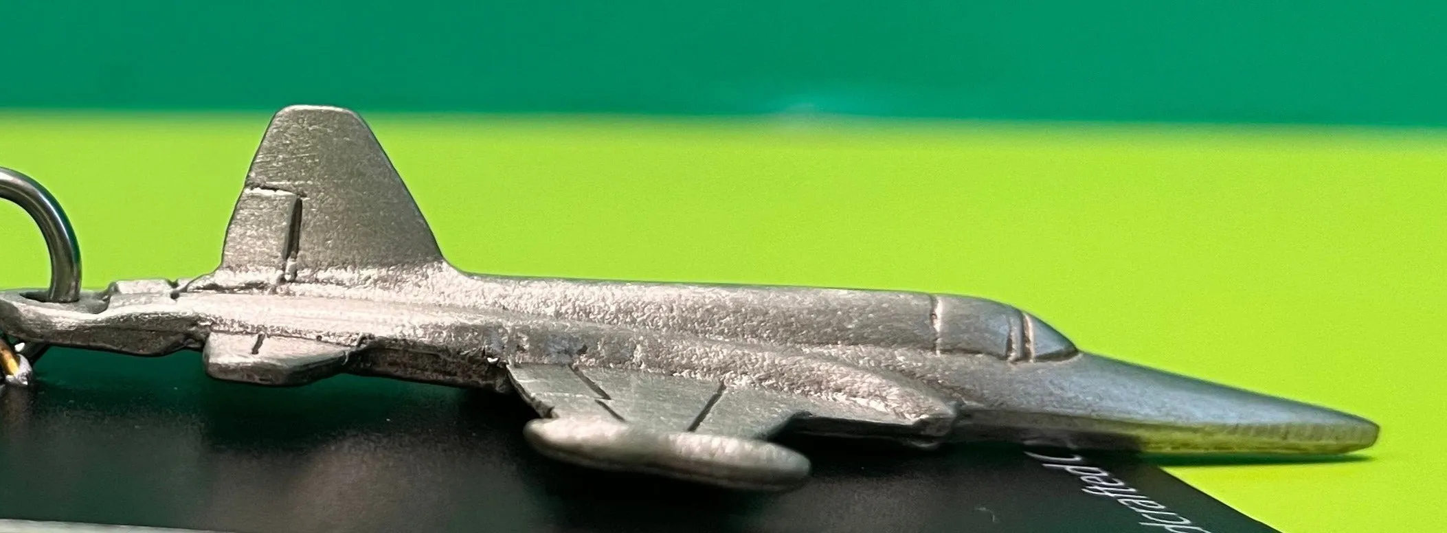 Northrop F-5 Tiger Pewter Airplane Keychain