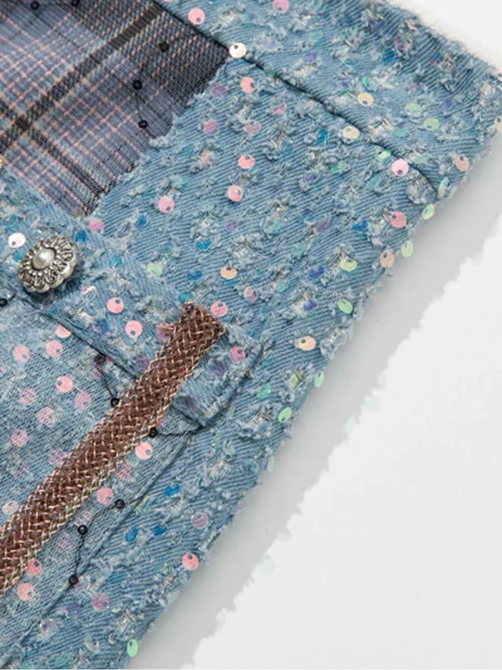 OLA Tweed Top & Skirt Set