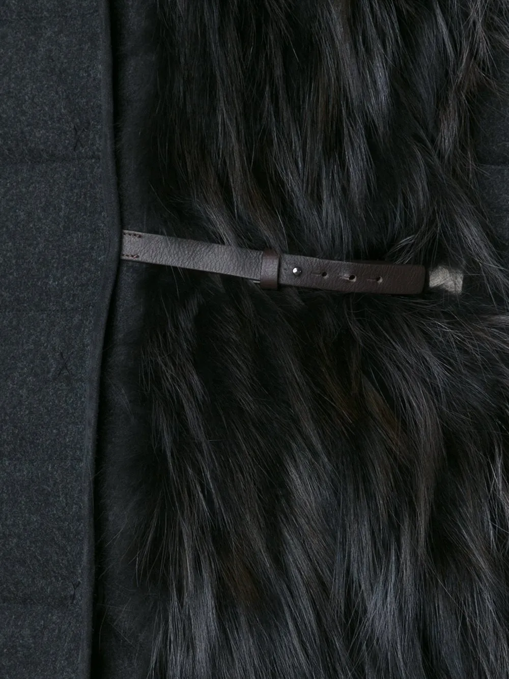 padded hooded coat