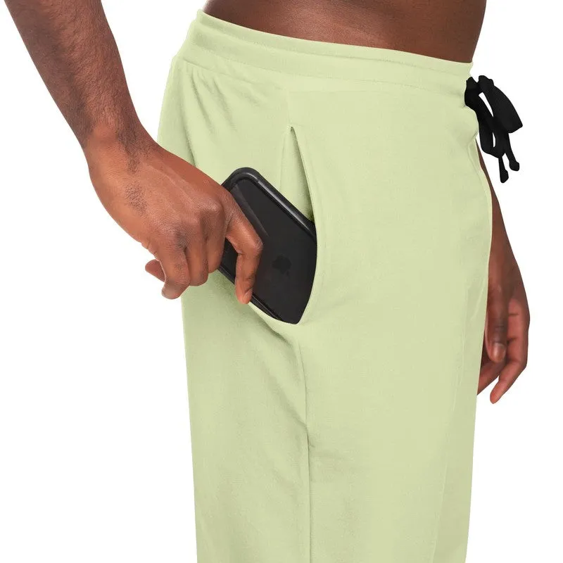 Pale Pastel Yellow Warm Green Joggers | Unisex | with PLUS sizes | Bright Pale Pastel Yellow Warm Green | C8M0Y30K0
