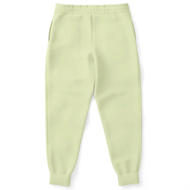 Pale Pastel Yellow Warm Green Joggers | Unisex | with PLUS sizes | Bright Pale Pastel Yellow Warm Green | C8M0Y30K0