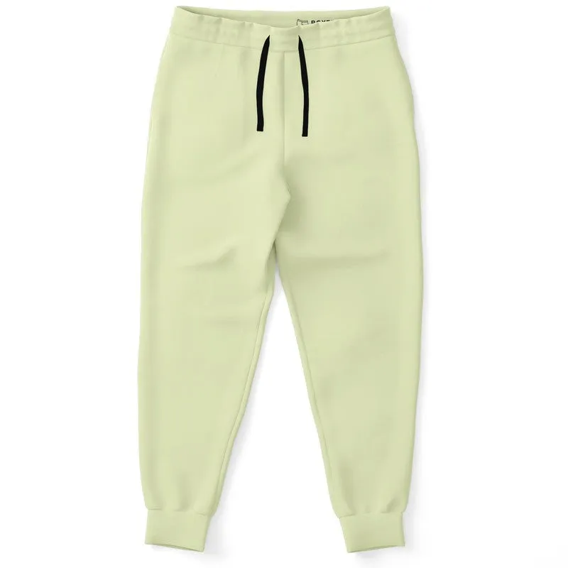 Pale Pastel Yellow Warm Green Joggers | Unisex | with PLUS sizes | Bright Pale Pastel Yellow Warm Green | C8M0Y30K0
