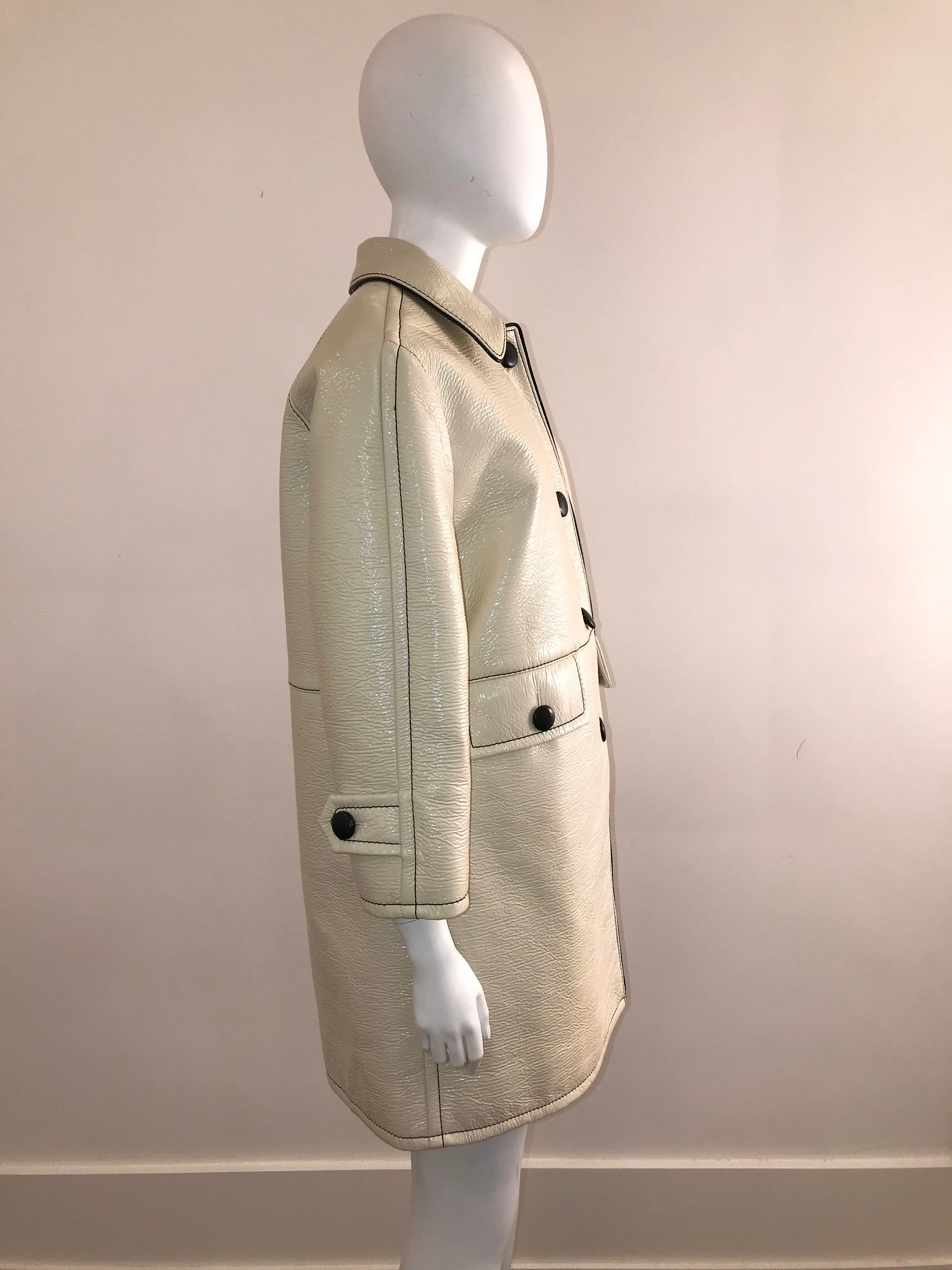 Patent Single Breasted Jacket