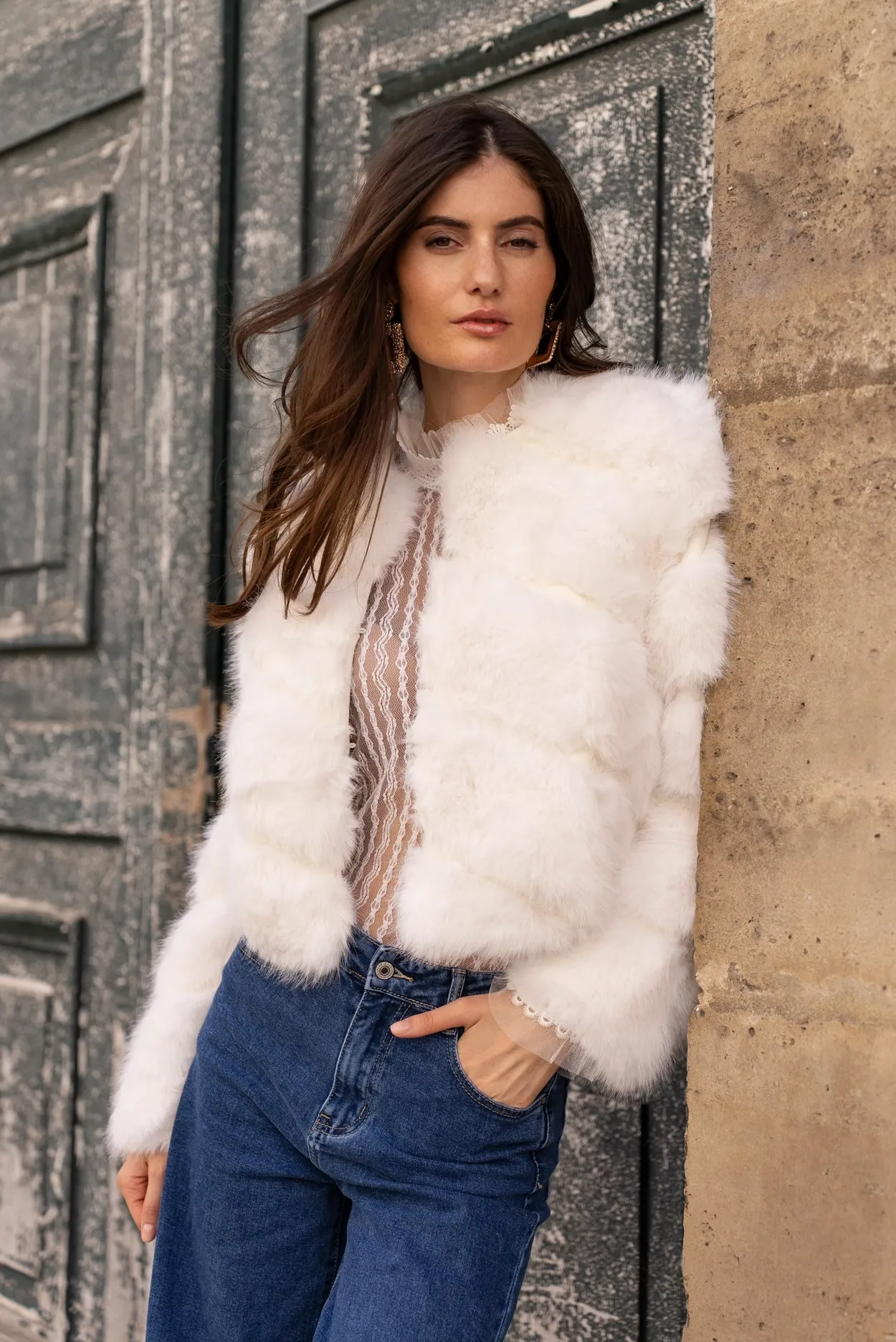 Paula Short Faux Fur Jacket