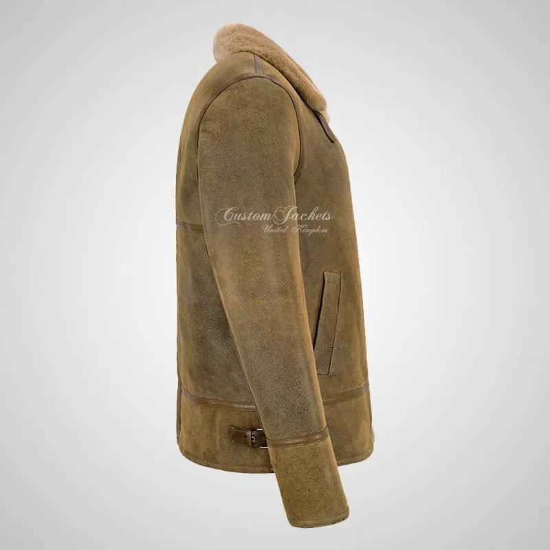 PEDLAR  Sheepskin Aviator Jacket Antique Vintage
