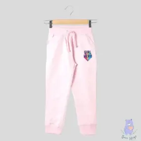 PINK N BLUE Heathered Slim Fit Joggers with Drawstring Waistline