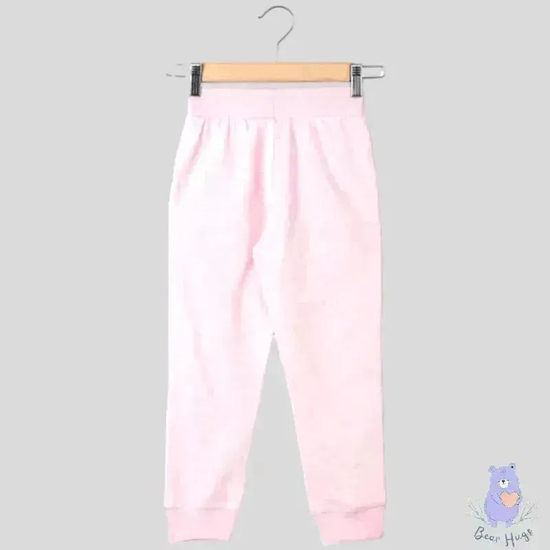 PINK N BLUE Heathered Slim Fit Joggers with Drawstring Waistline