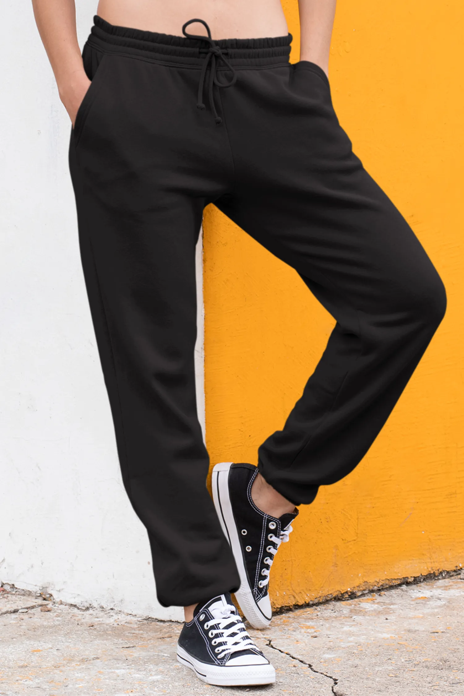 Plain Black Women Jogger Pants