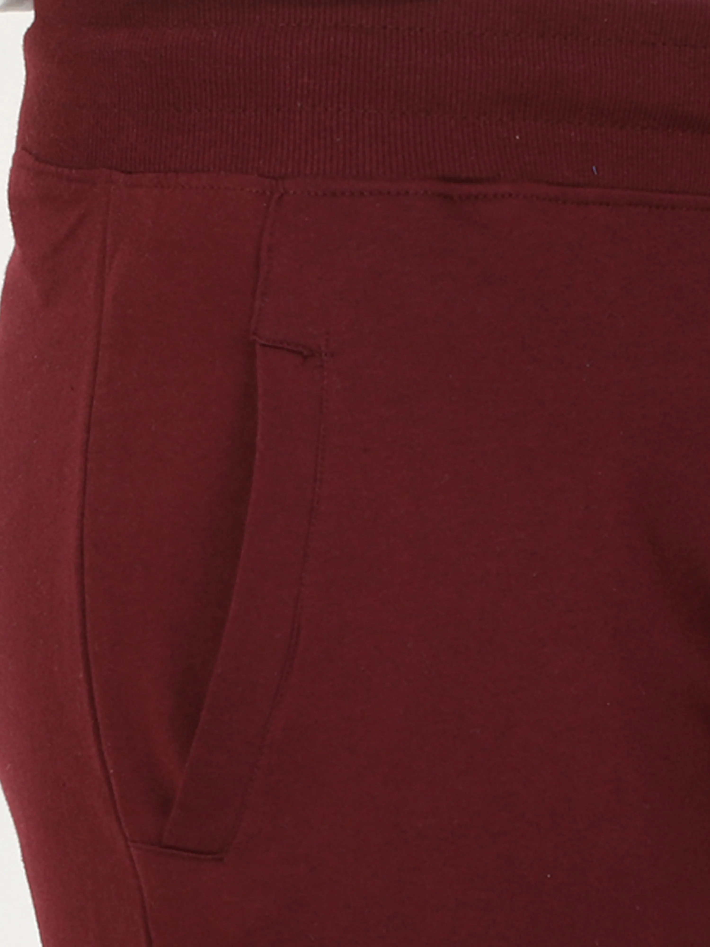Plain Maroon Jogger Pants