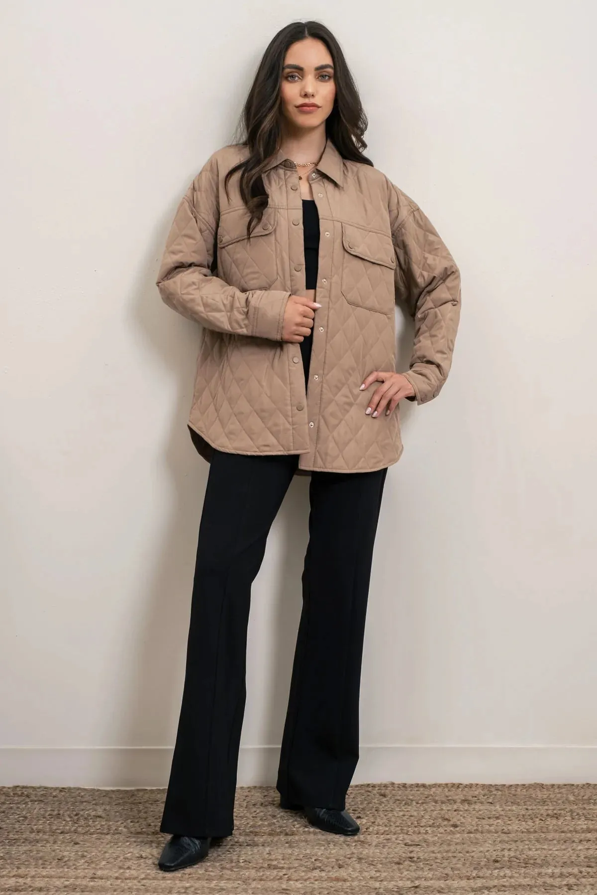 Quilted Jacket With Pockets