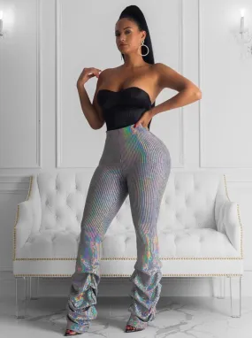 Rainbow Hologram Pants